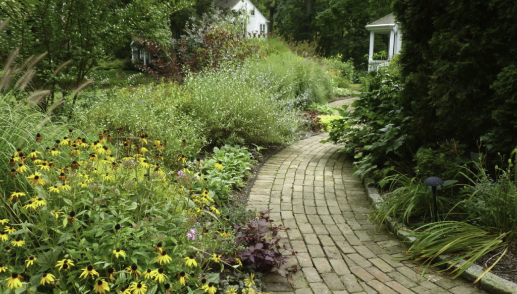 Pathway garden in Wayne, PA